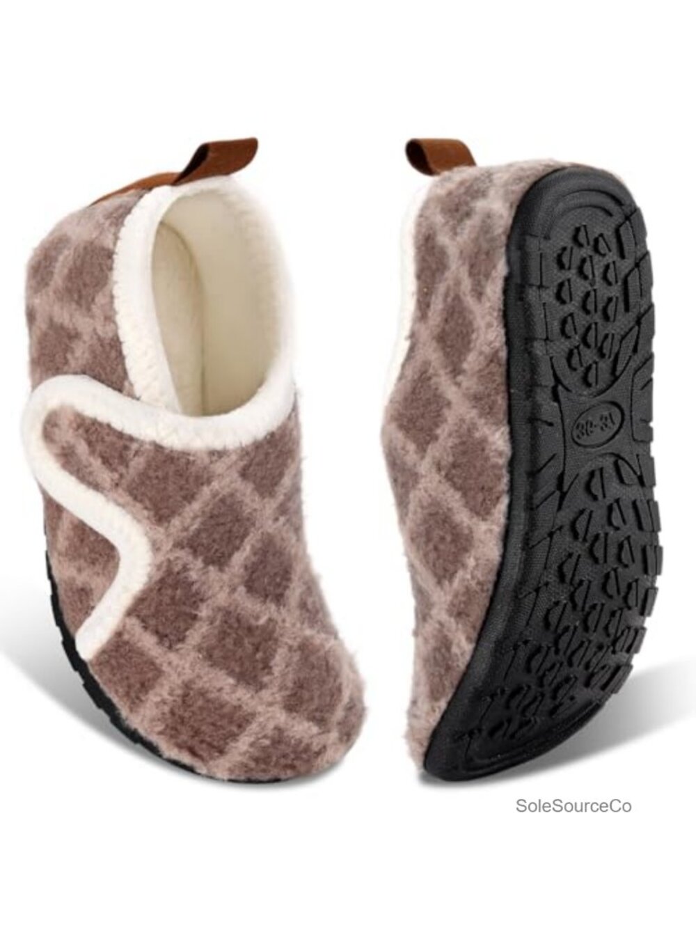 Fleece Barefoot House Slippers Non Slip Indoor Outdoor Slip On